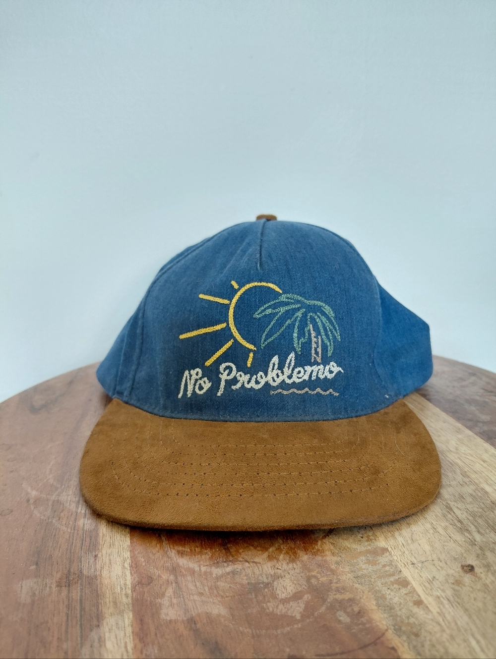 Katin America's Surf Co No Problemo Sun Palm Tree Beach Theme Hat OS